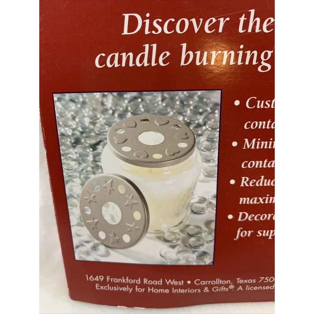 Two (2) Home Interiors‎ Candle Capper Topper Venting Plate 3.5